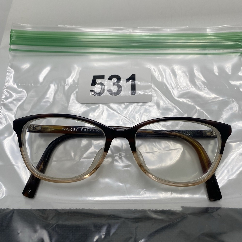 Warby Parker Eyeglasses Women FRAME ONLY Daisy Cat Eye 50-15-140 Brown Clear 531 - Picture 12 of 12